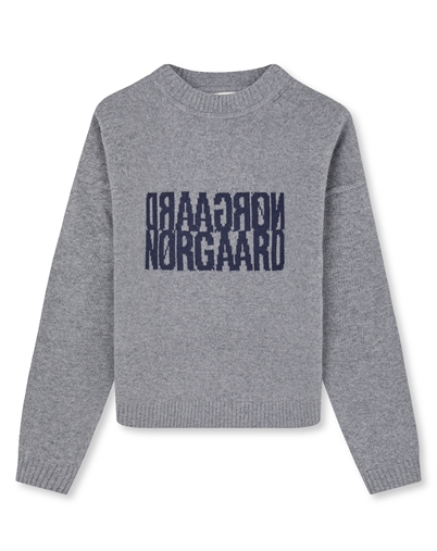  Mads Nørgaard - Yota Knit Tilona Sweater - Mid Grey Melange